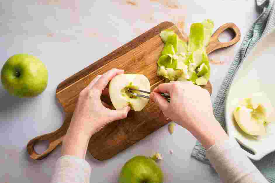 Baked Apple Oatmeal Recipe: 
Scoop out the cores and stems.