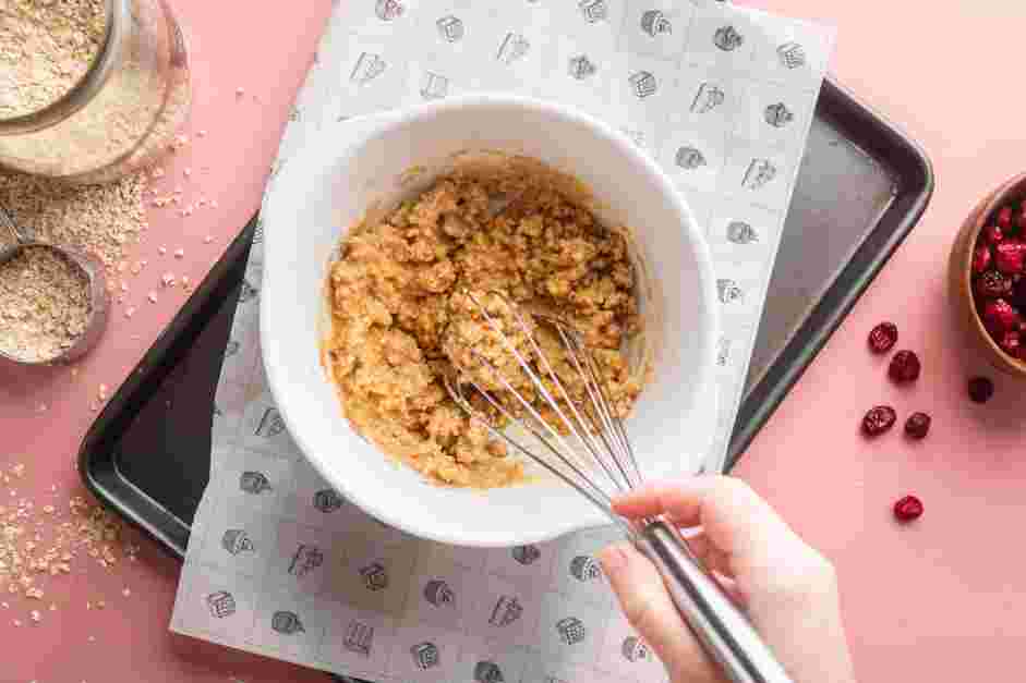 Oatmeal Cranberry Cookies Recipe: 
Stir in the egg, almond milk and vanilla extract until combined.