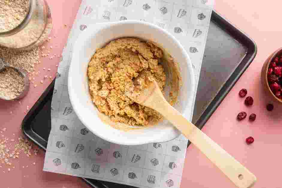 Oatmeal Cranberry Cookies Recipe: 
Stir in the flour mixture and mix until just combined.