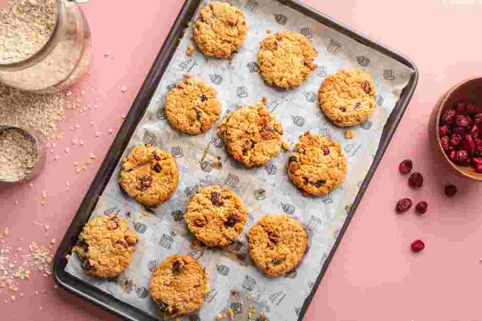 Oatmeal Cranberry Cookies Recipe: Bake the cookies for 10 minutes.