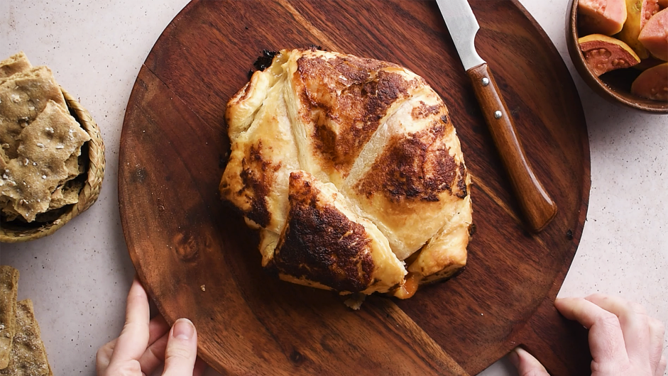 Baked Brie with Jam Recipe: Bake for 30 minutes or until the pastry is golden brown.