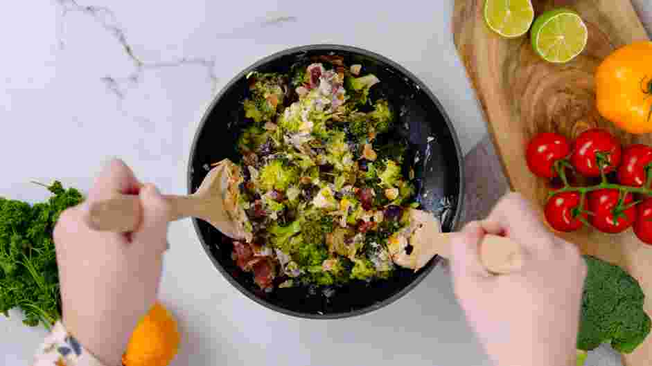 Broccoli Bacon Salad Recipe: Toss to coat and chill in the refrigerator until ready to serve.