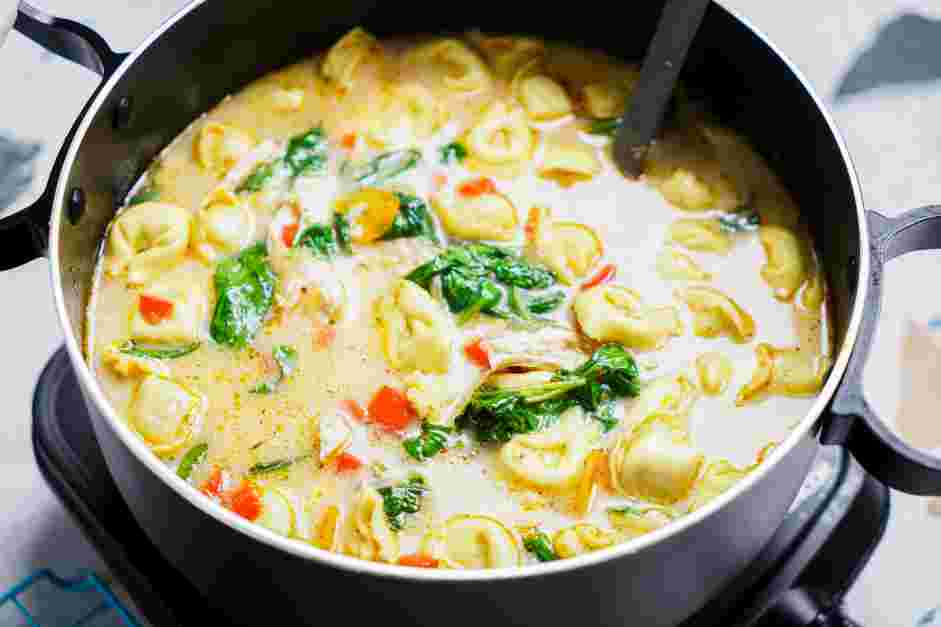 Chicken Tortellini Soup Recipe: 
Cook until the tortellini are cooked through.