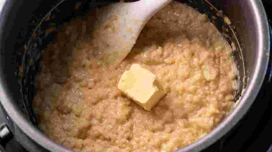 Instant Pot Rice Pudding Recipe: Turn off the heat and stir in the butter.