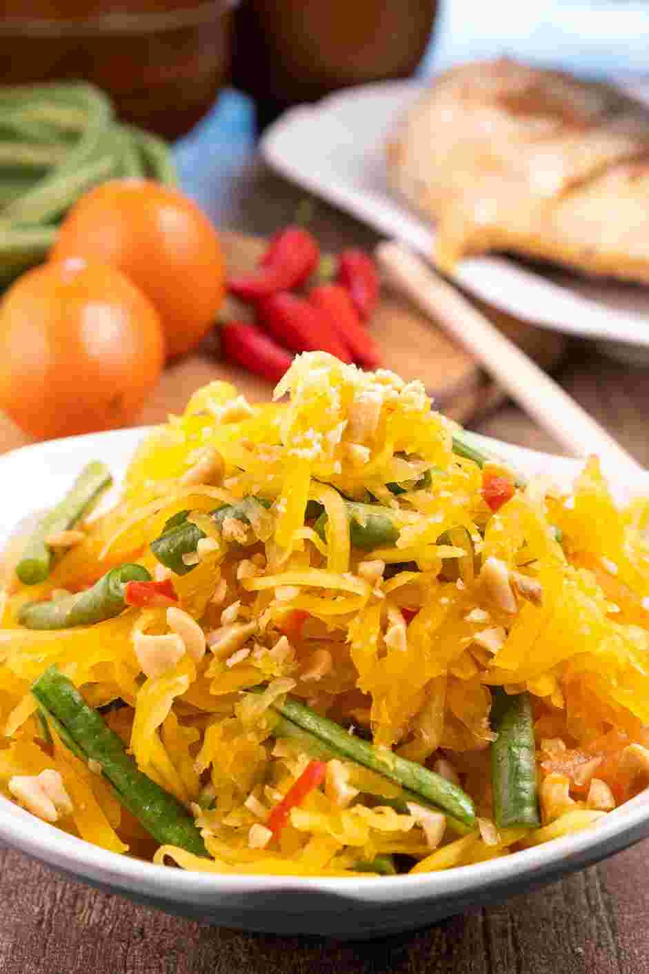 Thai Papaya Salad Recipe: Serve immediately.