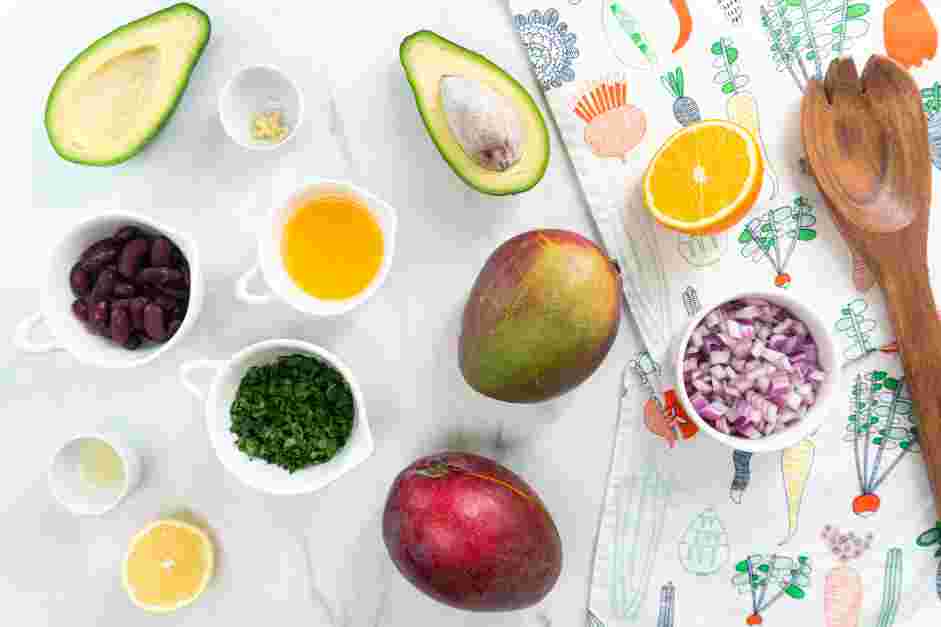 Mango Avocado Salsa Recipe: Measure and prep all ingredients.