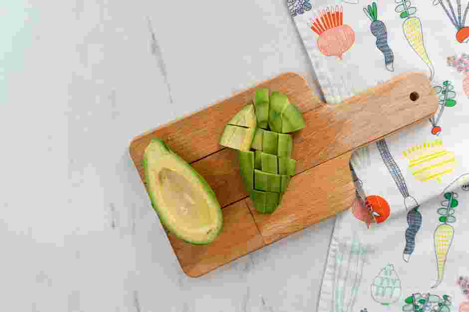 Mango Avocado Salsa Recipe: Pit and cube the avocado.