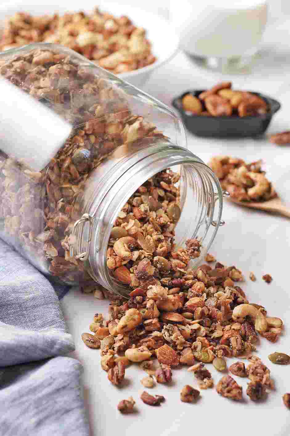 Gluten Free Granola Recipe: Serve over smoothies, yogurt and breakfast cereals.