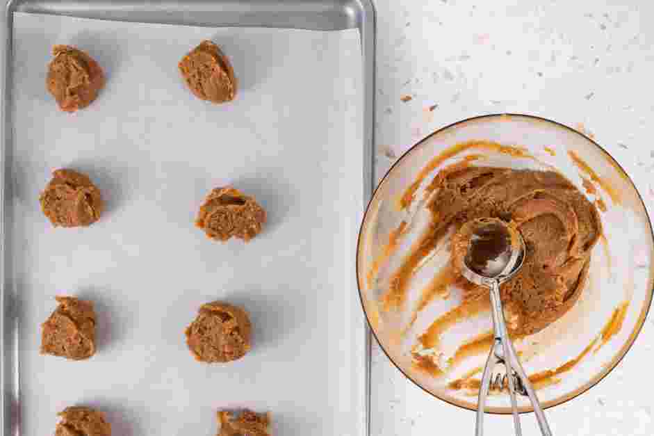 Gluten Free Peanut Butter Cookies Recipe:
Preheat the oven to 350°F.