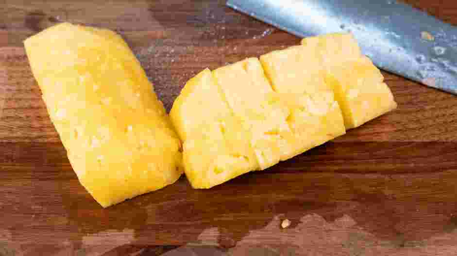 Grilled Pineapple Chicken Recipe: Cut the pineapple into ½-inch dice.