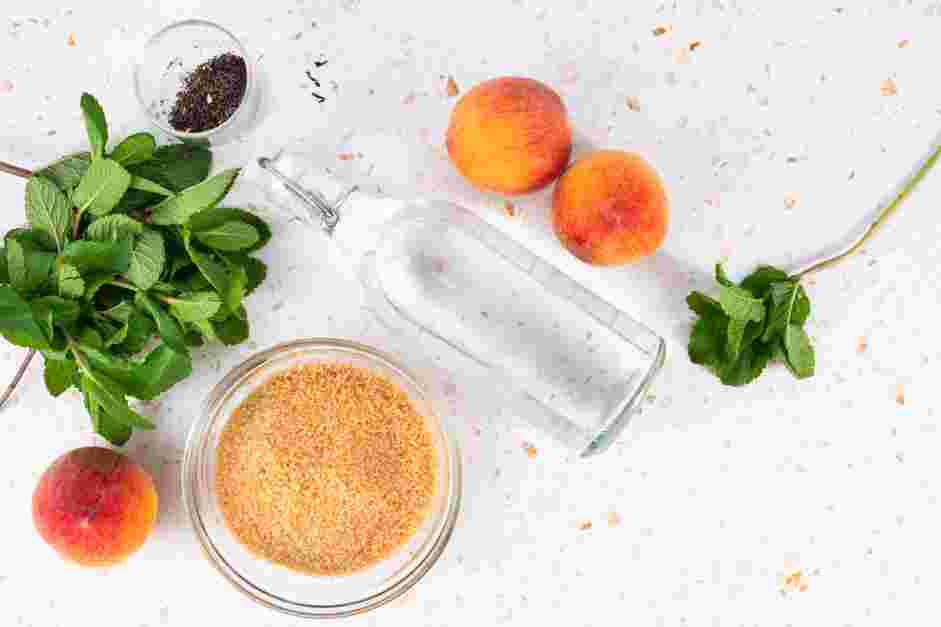 Peach Tea Recipe: 
Measure and prep all ingredients.