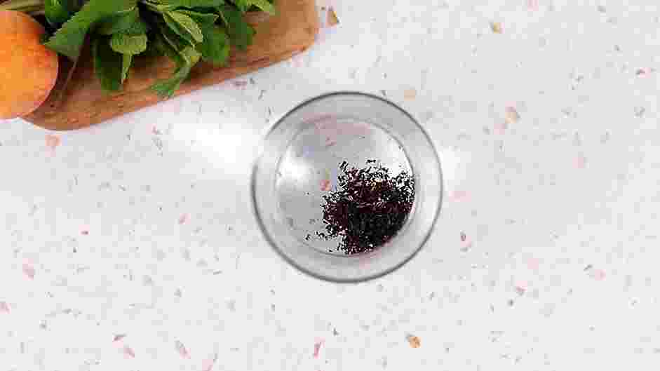 Peach Tea Recipe:
Cold brew the tea.