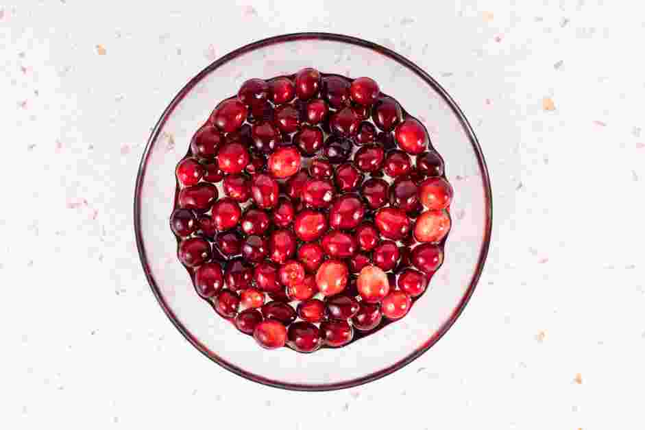 Sugared Cranberries Recipe: 
Turn off the heat and pour the sugar mixture over the cranberries.