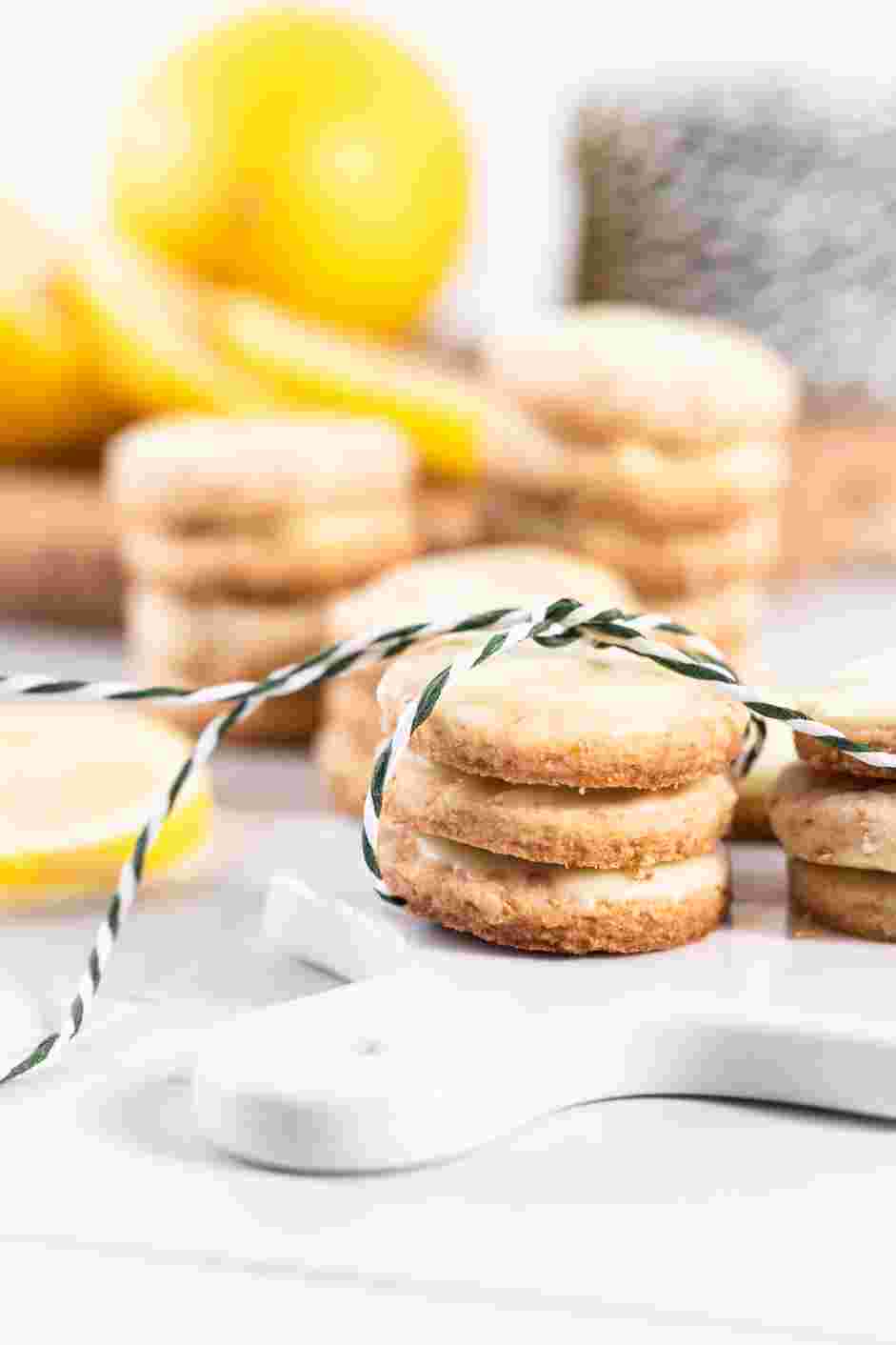 Lemon Shortbread Cookies Recipe: Let the glaze set completely before serving.