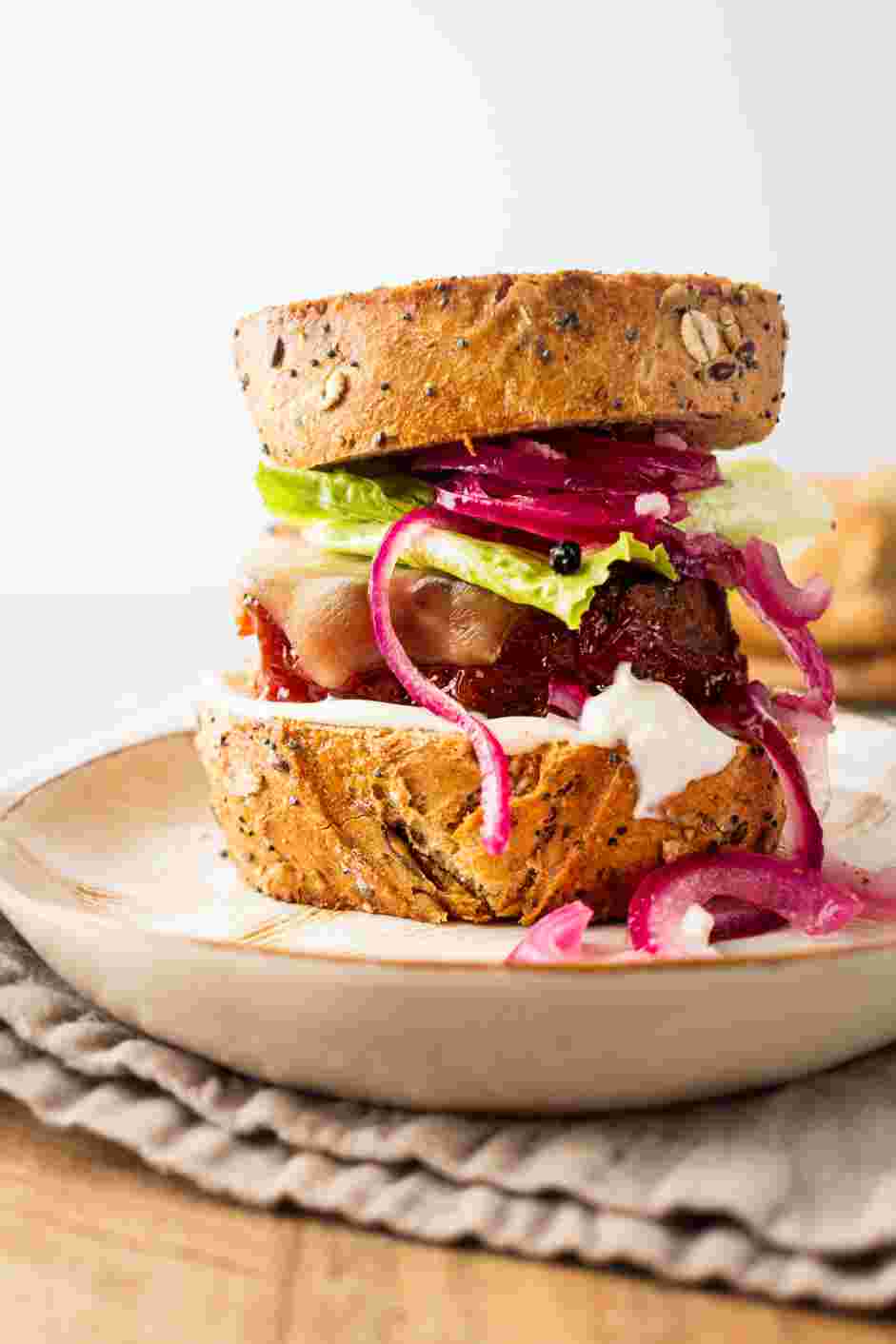 Meatloaf Sandwich Recipe: 
Assemble your sandwich.