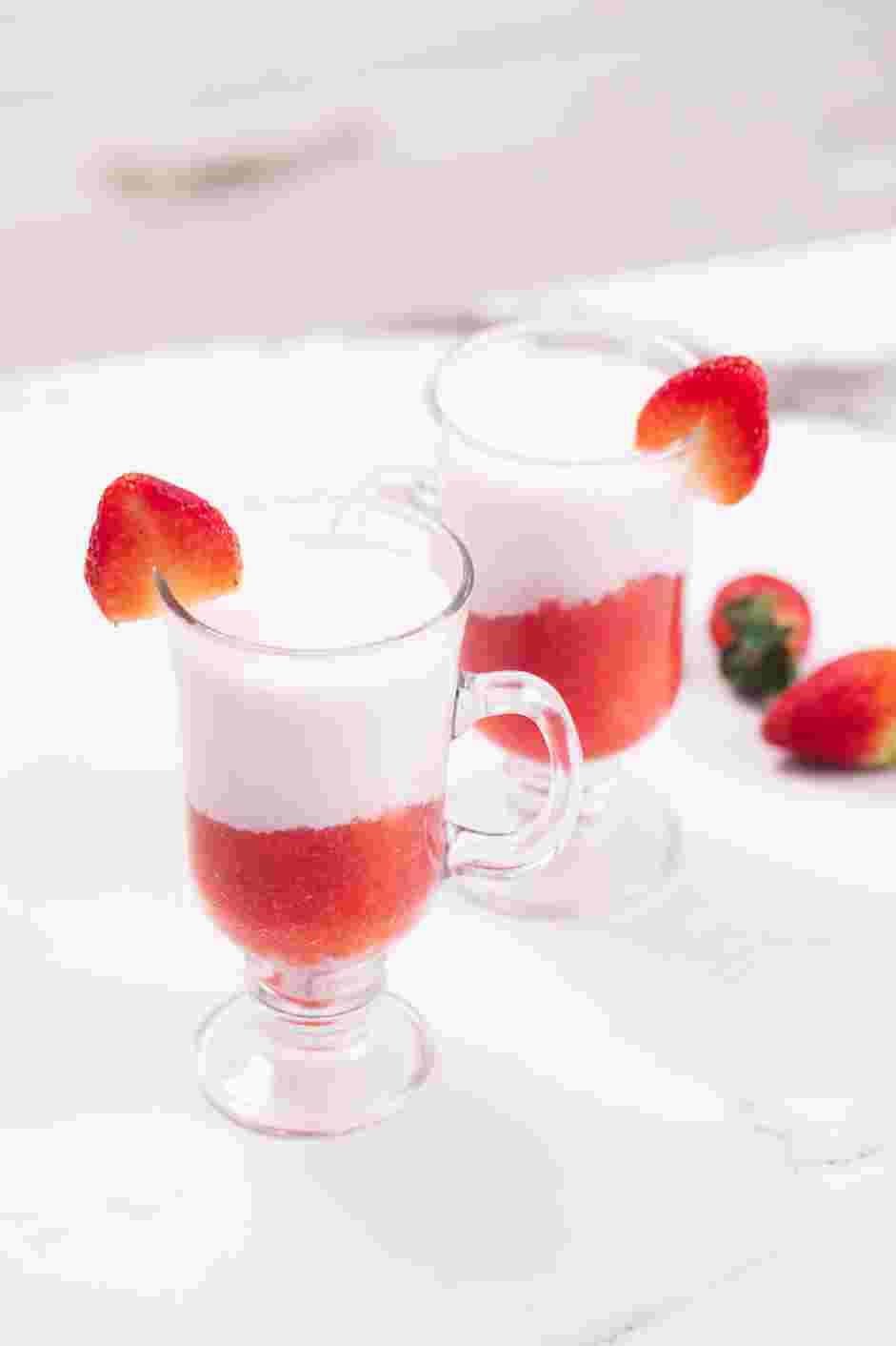 Strawberry Milk Recipe: Stir before sipping.