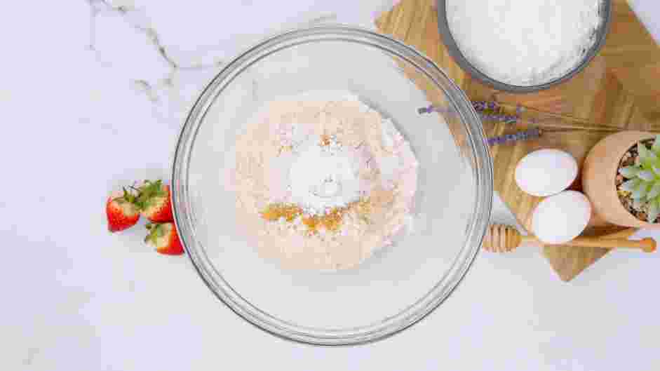 Heart Shaped Pancakes Recipe:
In a large mixing bowl, whisk together the all-purpose flour, whole wheat pastry flour, brown sugar, baking powder, baking soda and kosher salt.