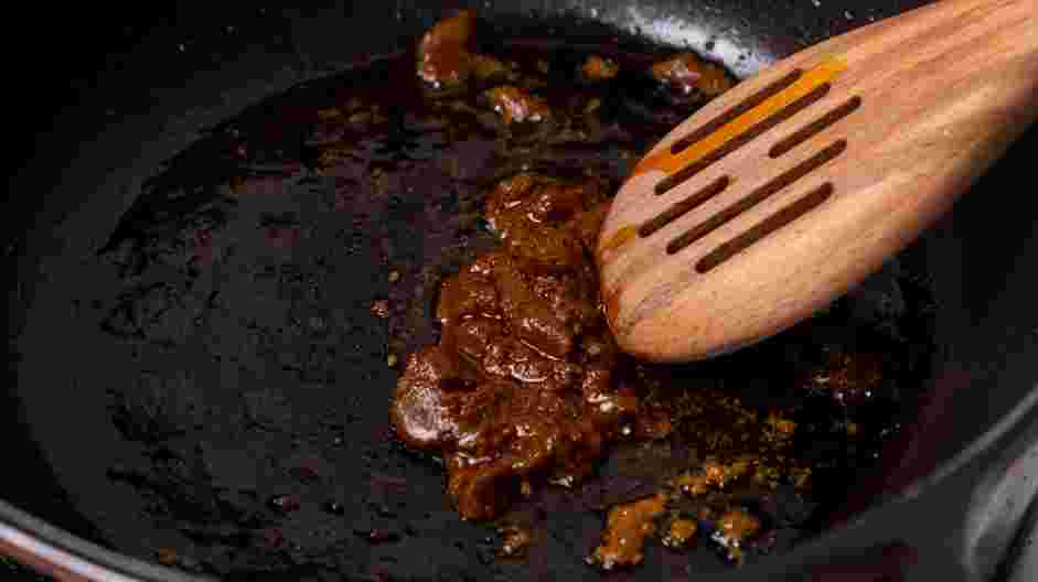 Chicken Massaman Curry Recipe: 
In a pot over medium heat, heat the oil and briefly fry the curry paste until fragrant.