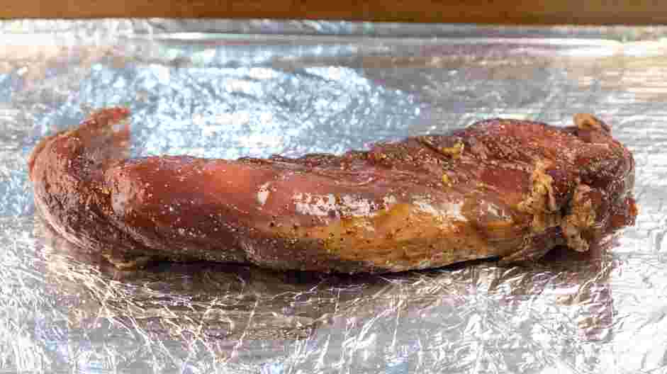 Chinese Roast Pork Recipe: 
Preheat the oven to 350&deg;F.