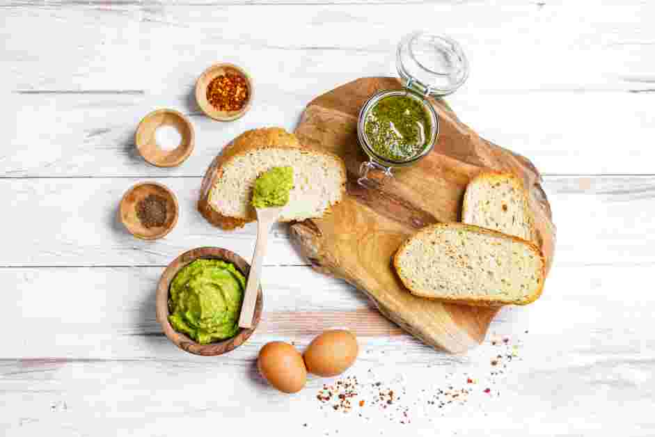 Pesto Eggs Recipe: Measure and prep all ingredients.