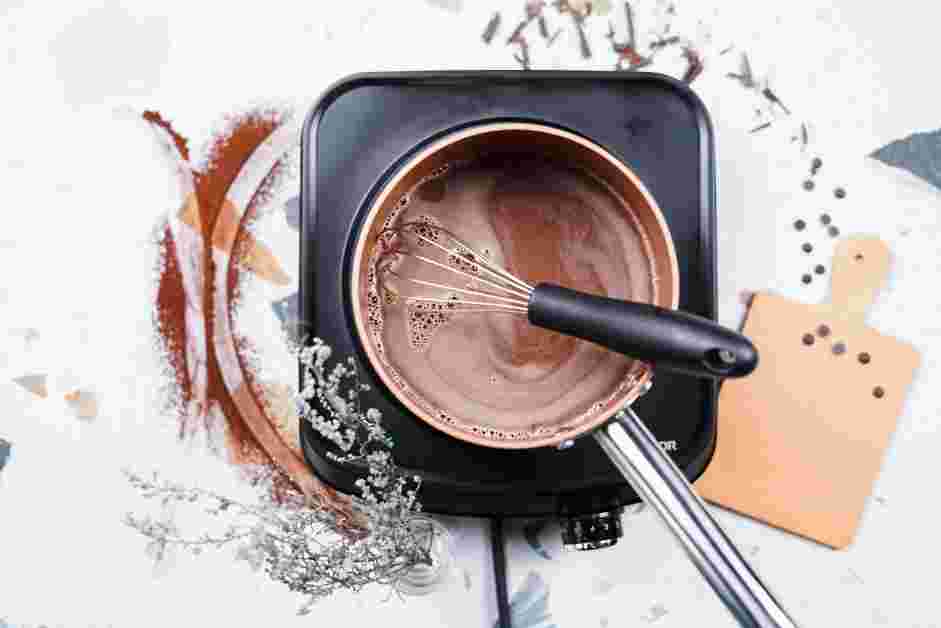 Vegan Hot Chocolate Recipe:
Heat, stirring frequently, until the chocolate chips are melted and the mixture is smooth and heated through.