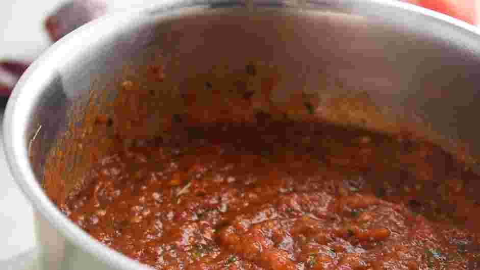 Salsa Roja Recipe: 
Add blender contents to a pot and place it onto the stove over medium heat.