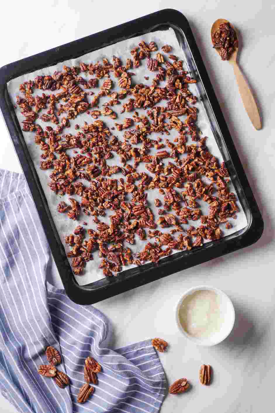 Honey Roasted Pecans Recipe: 
Enjoy by the handful or sprinkled over yogurt.