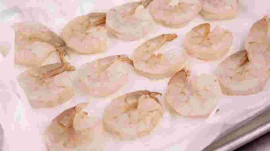 Creamy Shrimp Pasta Recipe: 
Prepare the shrimp.