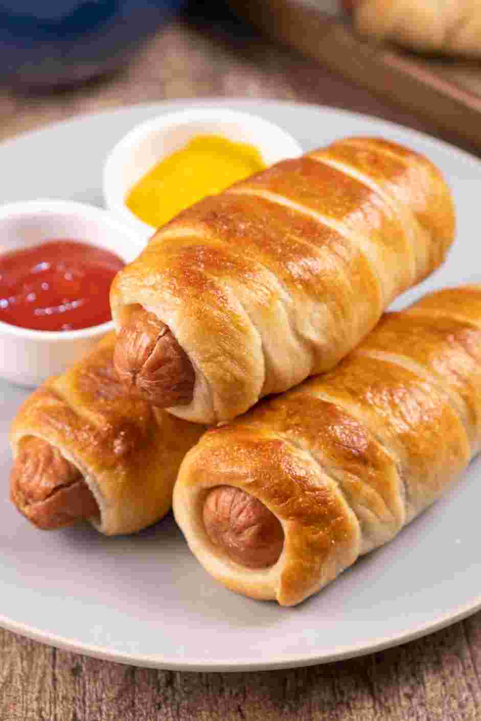 Pretzel Dog Recipe: Let cool and enjoy with mustard and ketchup.