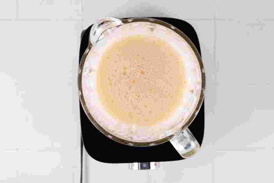 Chocolate Crepes Recipe:
In a blender, add the eggs, egg yolks, milk, water and vanilla extract.