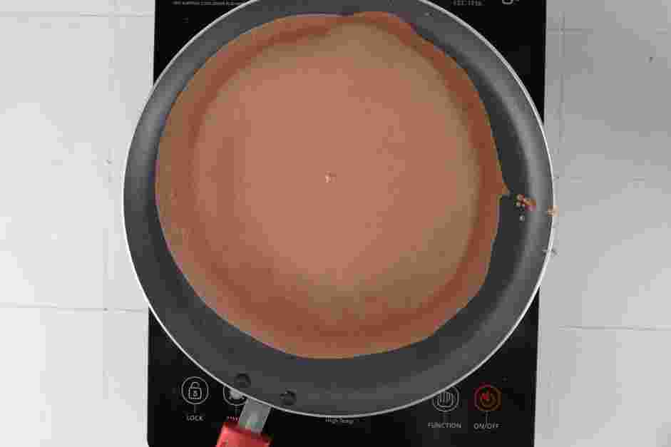 Chocolate Crepes Recipe:
Coat a nonstick pan with the nonstick spray and heat over medium heat.