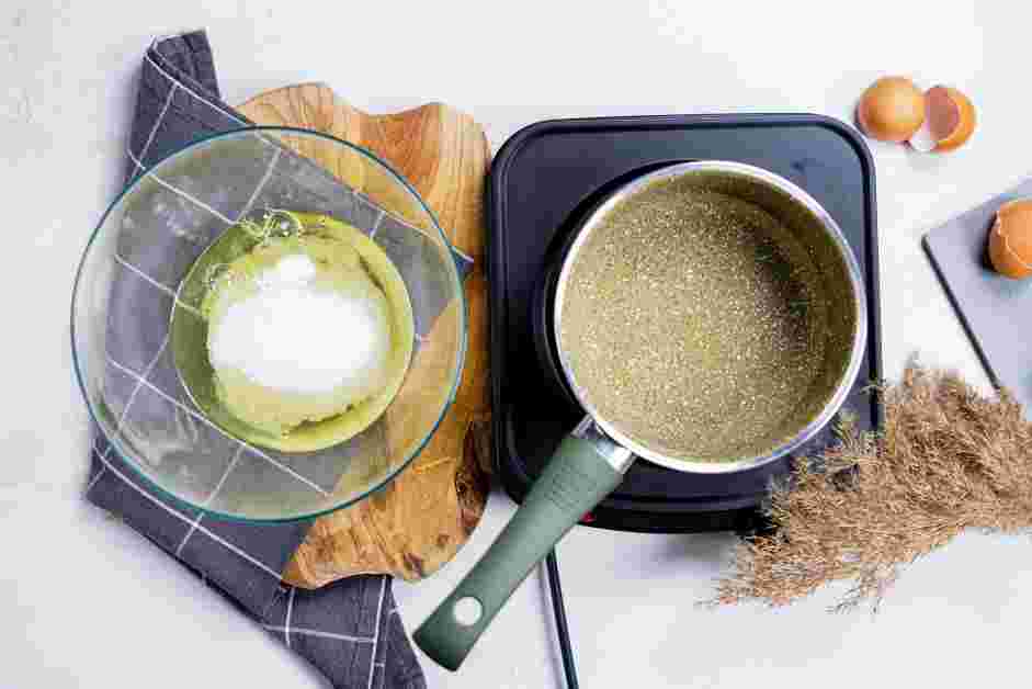 Seven Minute Fosting Recipe: 
Prepare the double boiler.