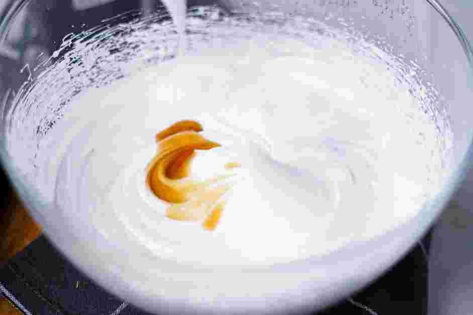 Seven Minute Fosting Recipe:
Whisk until stiff, glossy peaks form about 5-7 minutes.