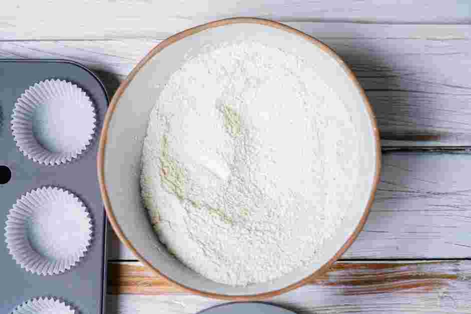 Yellow Cupcake Recipe:
In the bowl of a standing mixer fitted with the paddle attachment or in a large bowl, add the cake flour, granulated sugar, baking powder and salt.