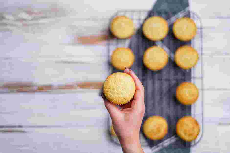 Yellow Cupcake Recipe: 
Let the cupcakes cool in the pan for about 10 minutes before transferring them to a wire rack to cool completely.