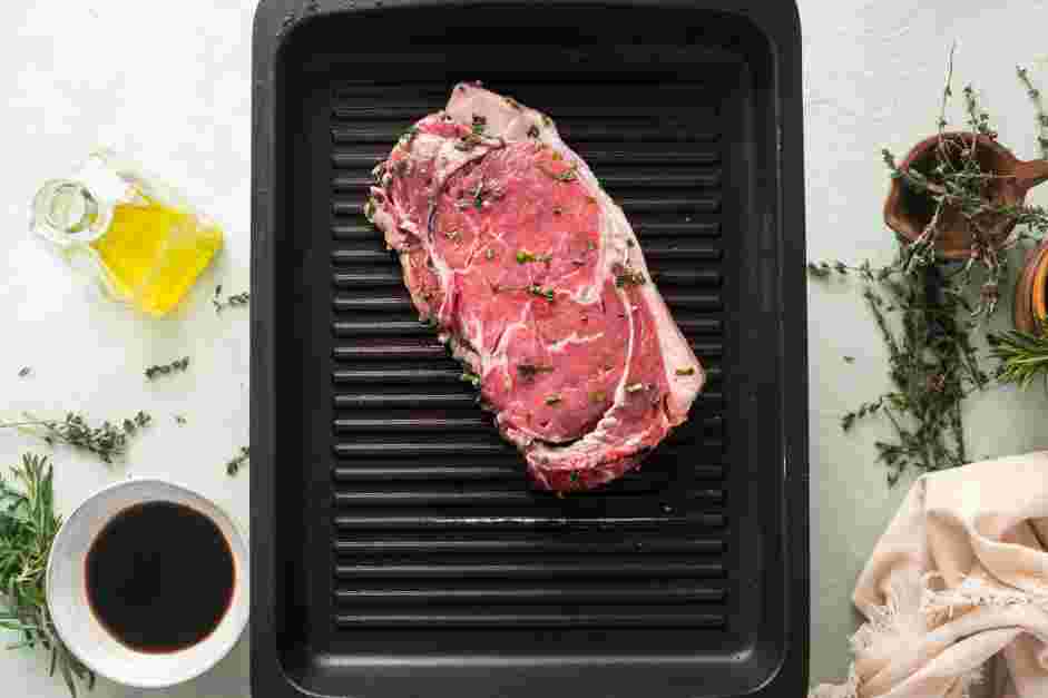 Grilled Flat Iron Steak Recipe: 
Remove flat iron steaks from the marinade and discard the marinade.