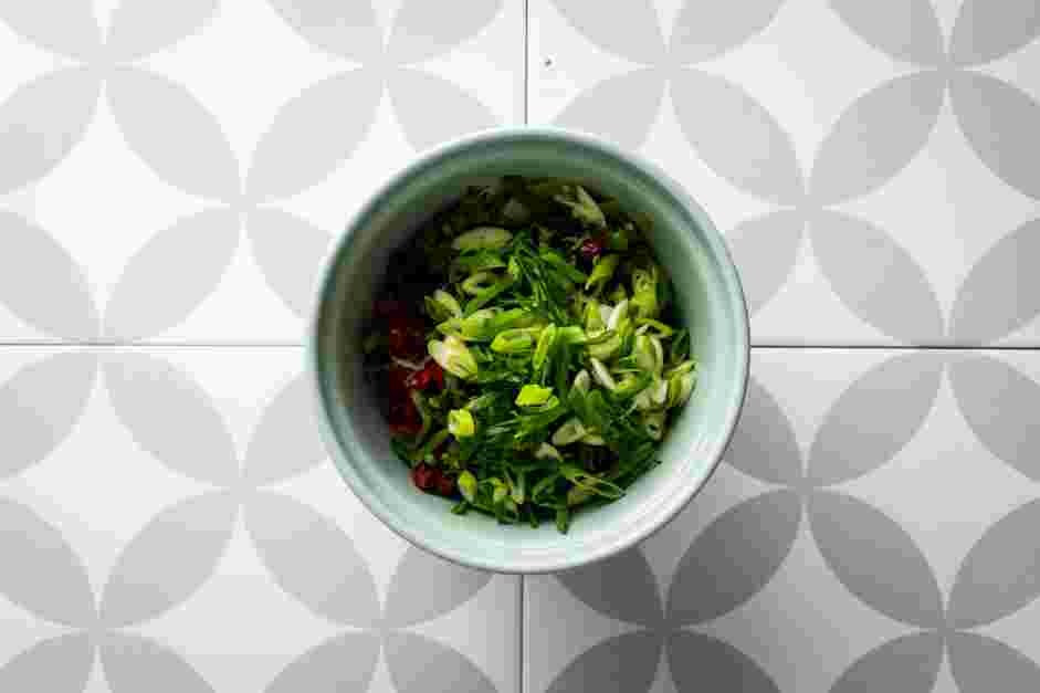 Tomatillo Red Chili Salsa Recipe:
Measure and prep all ingredients.