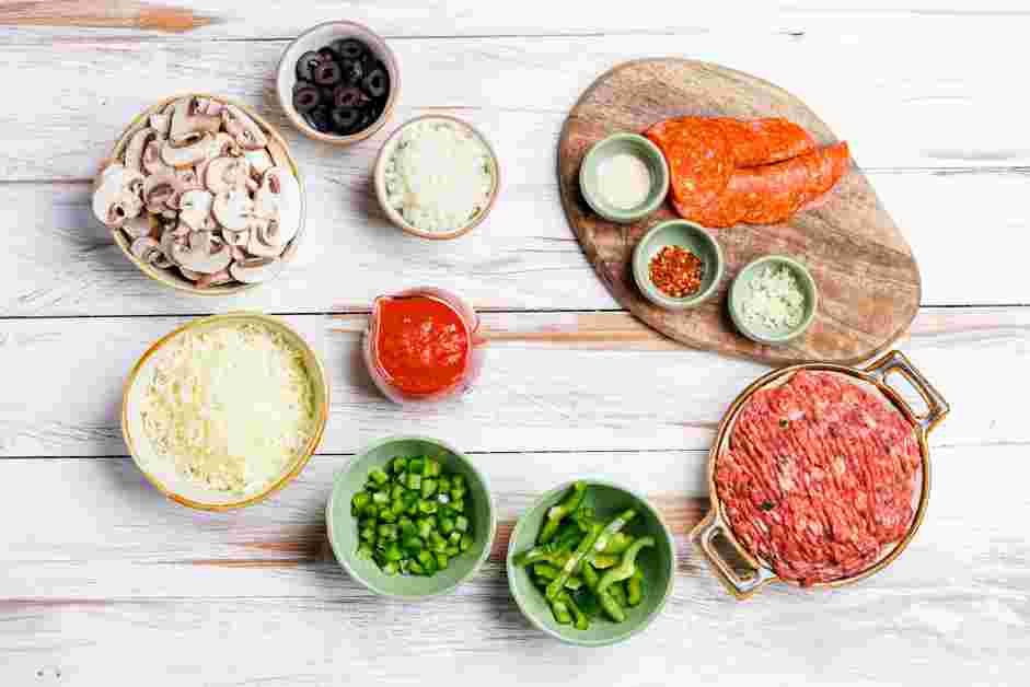 Crustless Pizza Recipe: Preheat oven to 400°F.