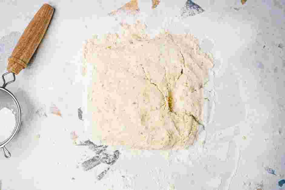 Lavender Shortbread Recipe: Transfer dough onto a floured surface.