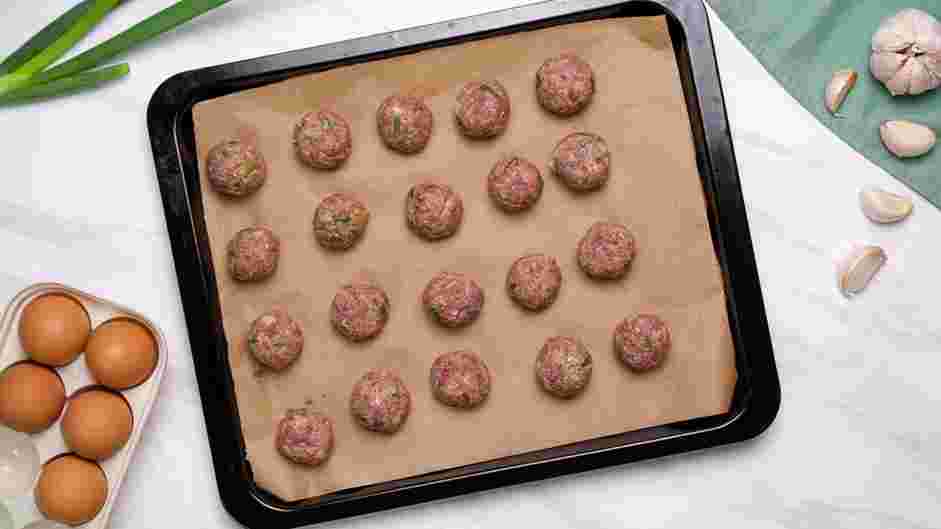 Spicy Meatball Recipe: 
Shape the meat mixture into 1-inch diameter meatballs or your desired size.