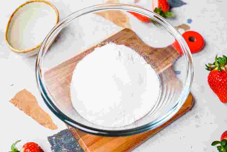 Strawberry Mochi Recipe: 
Make the mochi.