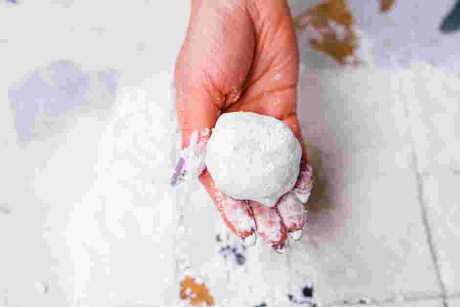 Strawberry Mochi Recipe: Place it seam-side down on a plate.