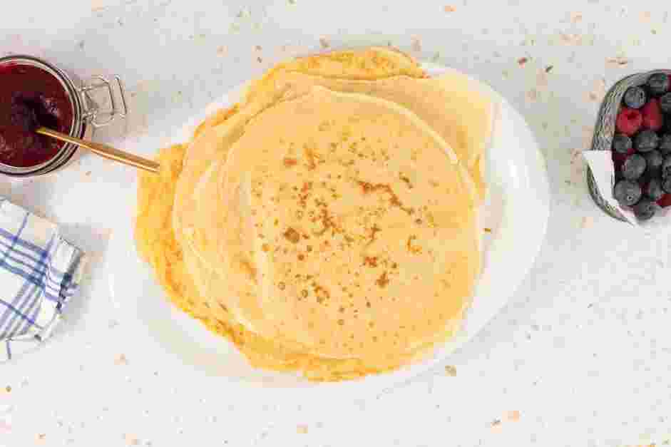 Swedish Pancakes Recipe: 
Transfer the pancake to a plate.