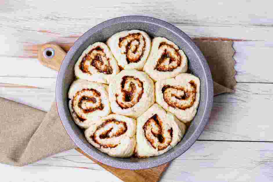 Gluten Free Cinnamon Rolls Recipe: Cover the pan and let the dough rise for 1&frac12; -2 hours.