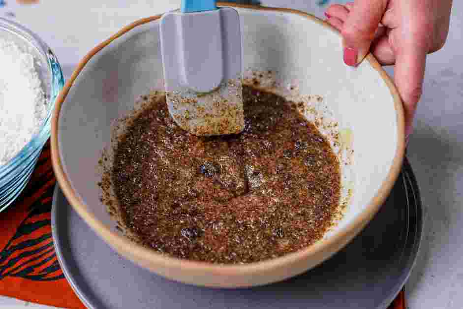 Toffee Chocolate Chip Cookies Recipe:
Add the dark brown and granulated sugar to the browned butter.