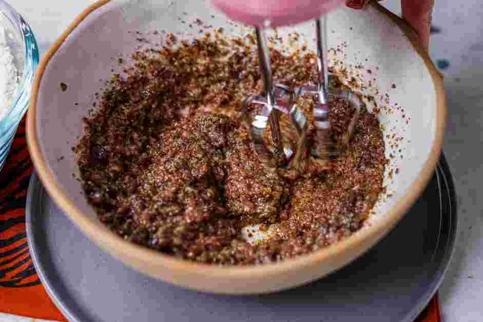 Toffee Chocolate Chip Cookies Recipe: 
Change to a hand-held electric mixer and mix for an additional 1 minute on medium speed.