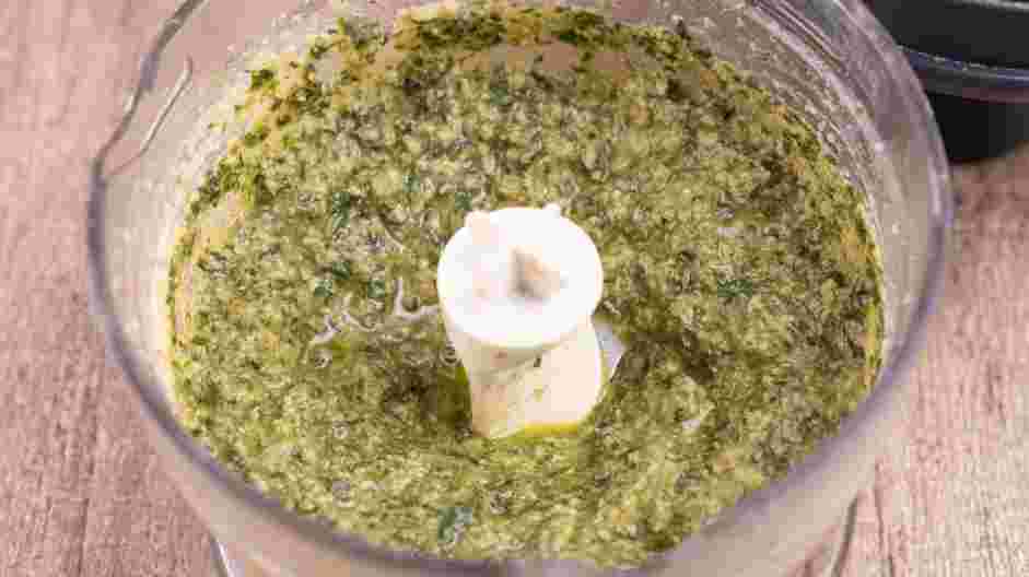 Chicken Pesto Sandwich Recipe: Slowly add all of the olive oil in a steady stream until fully emulsified.