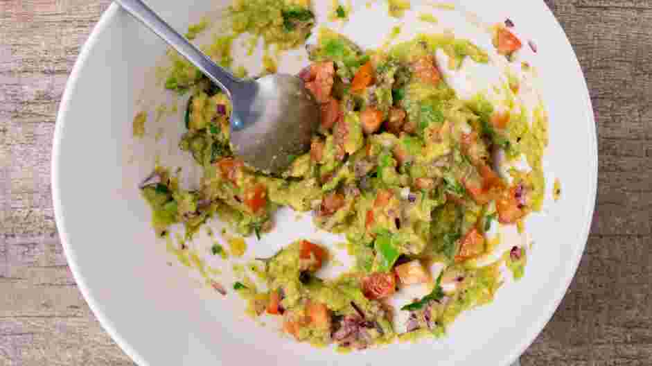 Salmon Poke Bowl Recipe: 
Stir in the tomato, red onion, garlic, cilantro, lime juice and cumin.