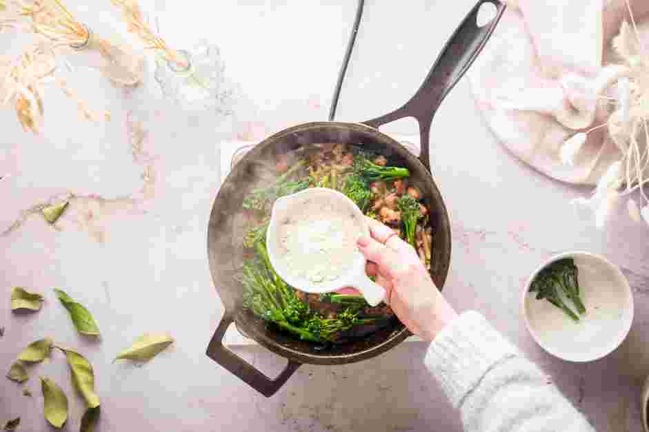 Sausage Rigatoni Recipe: Whisk in the fish sauce, flour, butter and cream.