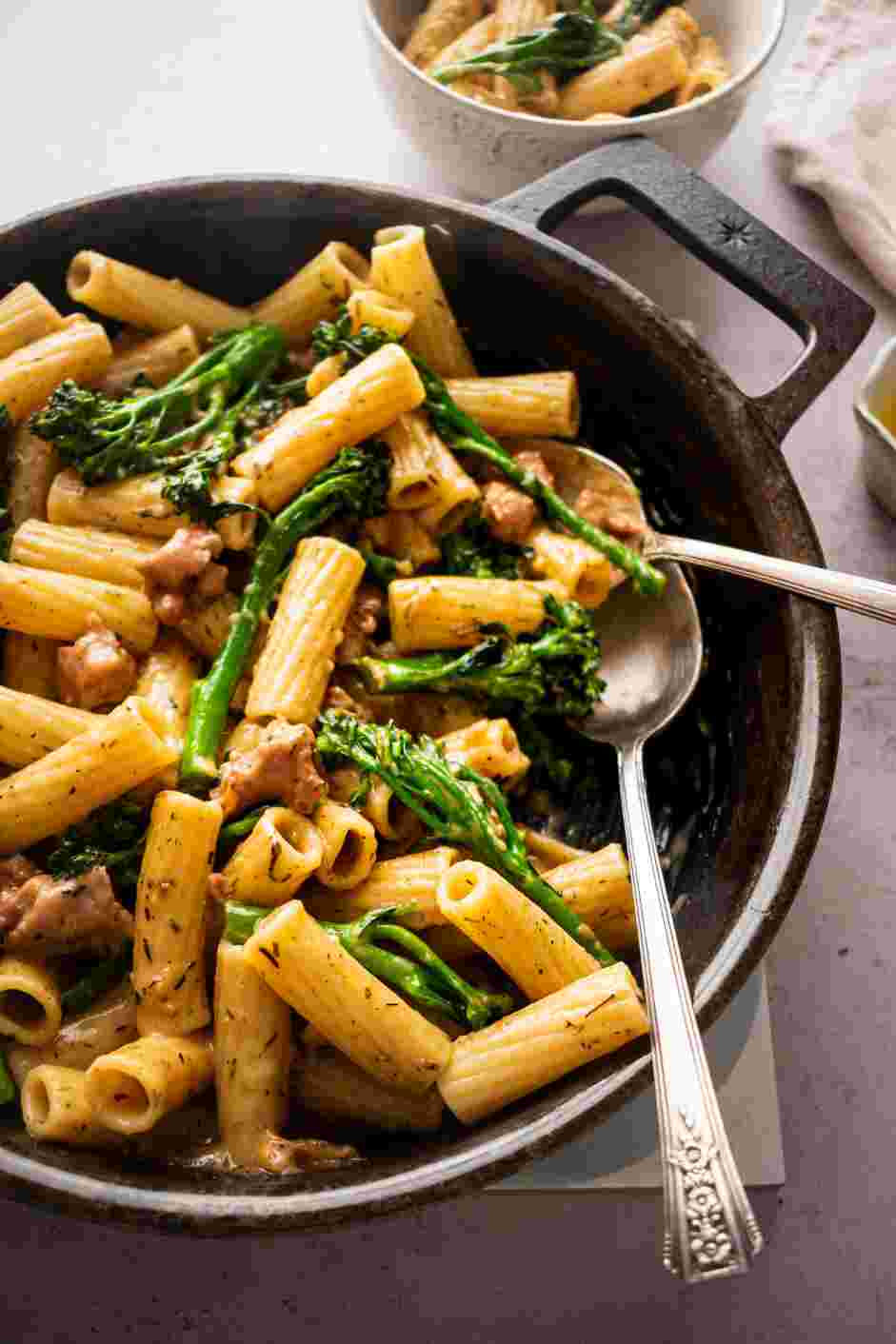 Sausage Rigatoni Recipe: Serve immediately.